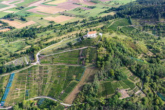 Photographie aérienne de Chapelle Wurmlinger Saint-Remiius à le quartier Wurmlingen in Rottenburg am Neckar dans le département Bade-Wurtemberg, Allemagne