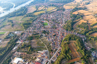 Vue aérienne de Mothern dans le département Bas Rhin, France