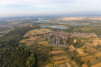 Vue aérienne de Quartier Wintersdorf in Rastatt dans le département Bade-Wurtemberg, Allemagne