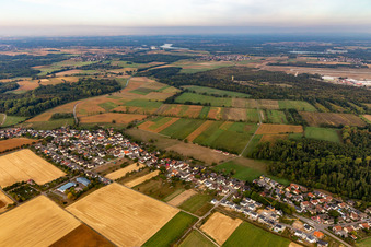 Vue aérienne de Quartier Leiberstung in Sinzheim dans le département Bade-Wurtemberg, Allemagne