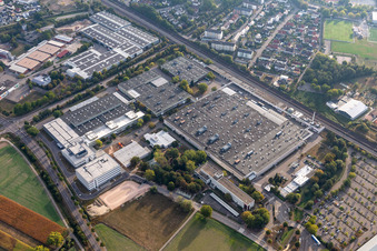 Vue aérienne de Usine Robert Bosch GmbH Brühl à Bühl dans le département Bade-Wurtemberg, Allemagne