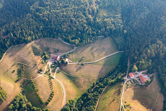 Vue aérienne de Suschethof, Bernhard Huber à Oppenau dans le département Bade-Wurtemberg, Allemagne