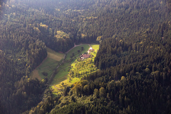 Vue aérienne de Bärbelsbach à le quartier Bad Peterstal in Bad Peterstal-Griesbach dans le département Bade-Wurtemberg, Allemagne
