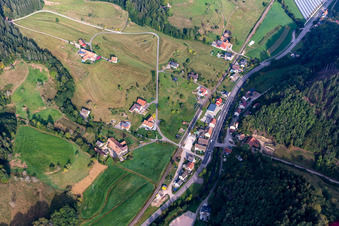 Vue aérienne de Ibach à Oppenau dans le département Bade-Wurtemberg, Allemagne