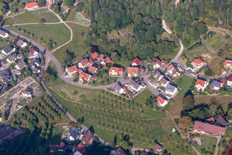 Vue aérienne de Au Pfarrberg à Lautenbach dans le département Bade-Wurtemberg, Allemagne