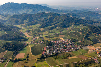 Vue aérienne de Quartier Bottenau in Oberkirch dans le département Bade-Wurtemberg, Allemagne