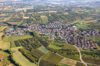 Vue aérienne de Quartier Nesselried in Appenweier dans le département Bade-Wurtemberg, Allemagne