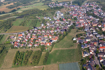 Quartier Nesselried in Appenweier dans le département Bade-Wurtemberg, Allemagne d'en haut