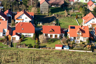 Vue oblique de Dans le Horst à Hatzenbühl dans le département Rhénanie-Palatinat, Allemagne