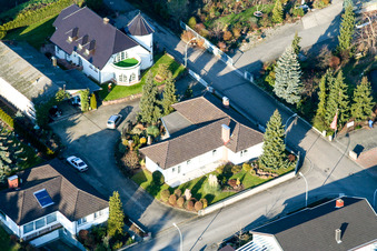 Vue oblique de Industriestraße Bauernwaldstr à Rheinzabern dans le département Rhénanie-Palatinat, Allemagne