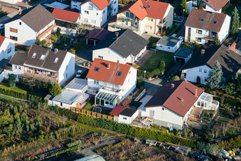 Vue aérienne de Lessingstr à Rheinzabern dans le département Rhénanie-Palatinat, Allemagne