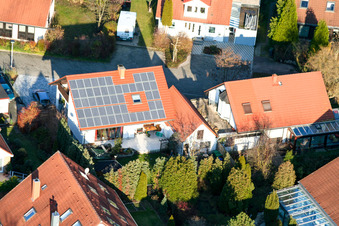 Enregistrement par drone de Nouvelle zone de développement An den Tongruben à Rheinzabern dans le département Rhénanie-Palatinat, Allemagne