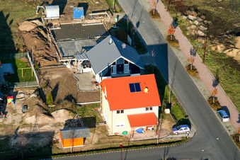 Photographie aérienne de Nouvelle zone de développement An den Tongruben à Rheinzabern dans le département Rhénanie-Palatinat, Allemagne