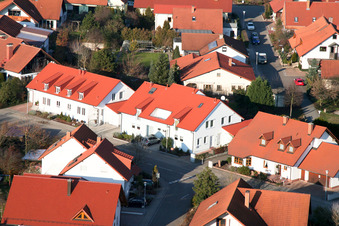 Vue aérienne de Faustinastr à Rheinzabern dans le département Rhénanie-Palatinat, Allemagne