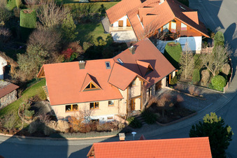 Vue aérienne de Bague de potier à Rheinzabern dans le département Rhénanie-Palatinat, Allemagne