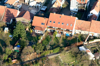 Vue aérienne de Ludwigstraße à Jockgrim dans le département Rhénanie-Palatinat, Allemagne