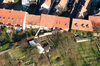 Vue aérienne de Ludwigstraße à Jockgrim dans le département Rhénanie-Palatinat, Allemagne
