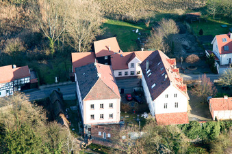 Ludwigstraße à Jockgrim dans le département Rhénanie-Palatinat, Allemagne vue du ciel