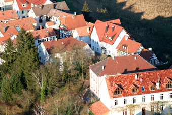Ludwigstraße à Jockgrim dans le département Rhénanie-Palatinat, Allemagne d'un drone