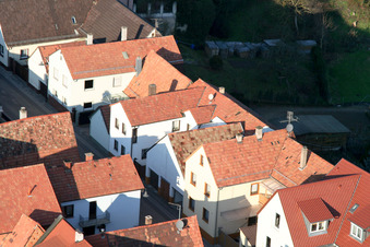 Vue oblique de Ludwigstraße à Jockgrim dans le département Rhénanie-Palatinat, Allemagne