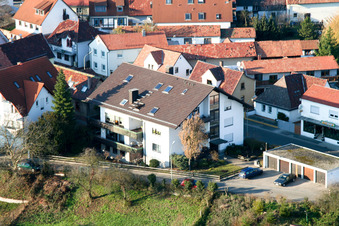 Image drone de Rue de la gare à Jockgrim dans le département Rhénanie-Palatinat, Allemagne