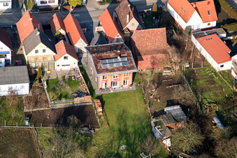 Vue aérienne de Gänsried à Freckenfeld dans le département Rhénanie-Palatinat, Allemagne