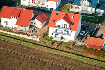 Vue aérienne de Au Storchengraben à Freckenfeld dans le département Rhénanie-Palatinat, Allemagne