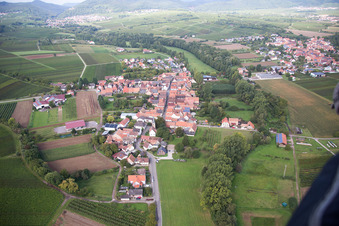 Quartier Klingen in Heuchelheim-Klingen dans le département Rhénanie-Palatinat, Allemagne d'en haut