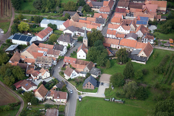 Quartier Klingen in Heuchelheim-Klingen dans le département Rhénanie-Palatinat, Allemagne hors des airs