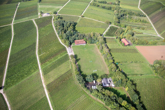 Vue aérienne de SV 1927 à le quartier Heuchelheim in Heuchelheim-Klingen dans le département Rhénanie-Palatinat, Allemagne