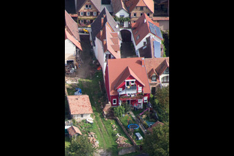 Quartier Heuchelheim in Heuchelheim-Klingen dans le département Rhénanie-Palatinat, Allemagne depuis l'avion
