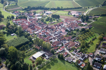 Quartier Klingen in Heuchelheim-Klingen dans le département Rhénanie-Palatinat, Allemagne vue d'en haut