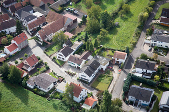 Quartier Klingen in Heuchelheim-Klingen dans le département Rhénanie-Palatinat, Allemagne depuis l'avion