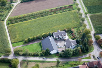 Quartier Heuchelheim in Heuchelheim-Klingen dans le département Rhénanie-Palatinat, Allemagne depuis l'avion
