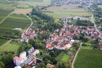 Vue aérienne de Quartier Appenhofen in Billigheim-Ingenheim dans le département Rhénanie-Palatinat, Allemagne