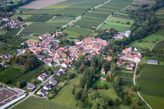 Quartier Appenhofen in Billigheim-Ingenheim dans le département Rhénanie-Palatinat, Allemagne hors des airs