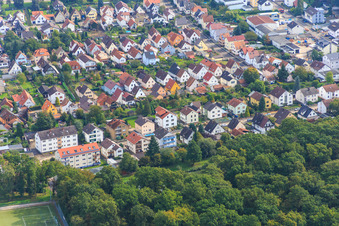 Vue aérienne de Südendstr à Kandel dans le département Rhénanie-Palatinat, Allemagne