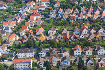 Vue aérienne de Haardtstr à Kandel dans le département Rhénanie-Palatinat, Allemagne