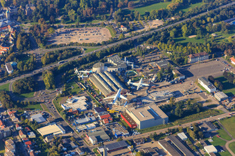 Vue aérienne de Musée de la technologie Speyer à Speyer dans le département Rhénanie-Palatinat, Allemagne