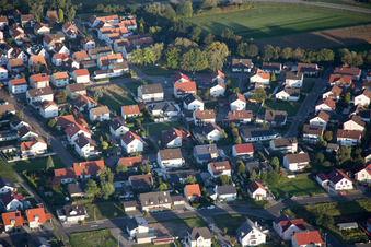 Quartier Hardtwald in Neupotz dans le département Rhénanie-Palatinat, Allemagne vue d'en haut