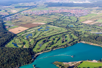 Vue aérienne de Club de golf St. Leon-Rot à Sankt Leon-Rot à le quartier Rot in St. Leon-Rot dans le département Bade-Wurtemberg, Allemagne