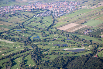 Photographie aérienne de Club de golf de Lußhardtsee à le quartier Rot in St. Leon-Rot dans le département Bade-Wurtemberg, Allemagne