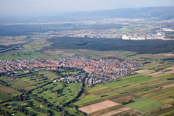 Vue aérienne de Quartier Rot in St. Leon-Rot dans le département Bade-Wurtemberg, Allemagne
