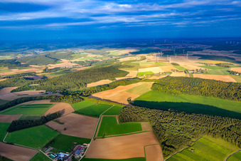 Vue oblique de Quartier Reicholzheim in Wertheim dans le département Bade-Wurtemberg, Allemagne