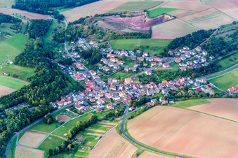 Vue aérienne de Quartier Wüstenzell in Holzkirchen dans le département Bavière, Allemagne