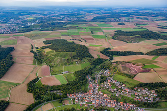 Photographie aérienne de Quartier Wüstenzell in Holzkirchen dans le département Bavière, Allemagne