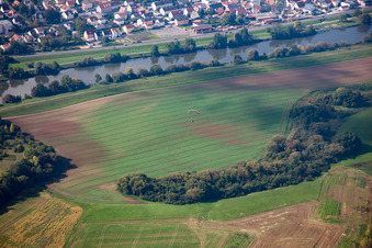 Vue aérienne de Bischberg à le quartier Gaustadt in Bamberg dans le département Bavière, Allemagne
