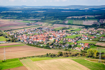 Vue aérienne de Quartier Staffelbach in Oberhaid dans le département Bavière, Allemagne