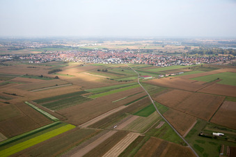 Photographie aérienne de Hœrdt dans le département Bas Rhin, France