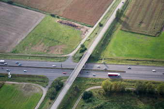 Vue oblique de Vendenheim dans le département Bas Rhin, France